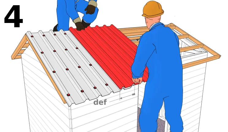 Verlegung der übrigen Platten