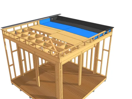 Herstellung von Holzattika