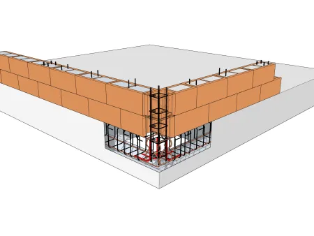 Einbau von Attiken aus Mauerwerk