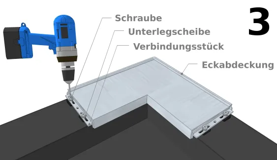 Positionieren des Endstücks 