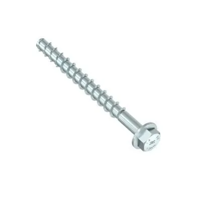 HECO MULTI-MONTI-PLUS SS-Schraube – Sechskantkopf mit Sockel – weiß verzinkt – D12 x L120 - Réf. 48413