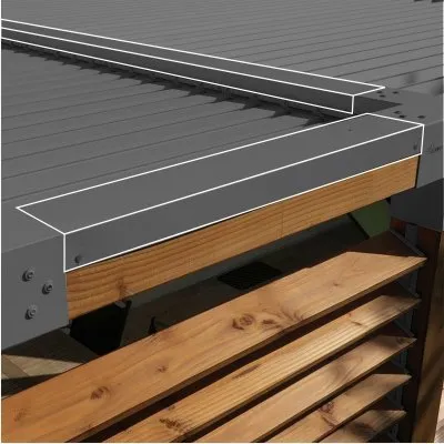 Mauerabdeckungen aus Aluminium - Réf. SND-COUV-7016