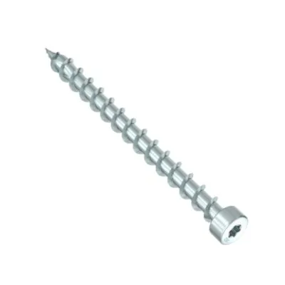 HECO-TOPIX-plus, Zylinderkopf, T-Antrieb, Vollgewinde, weiß verzinkt, A3K - Réf. 61946