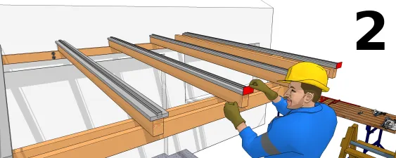 Plattenstopper anbringen 