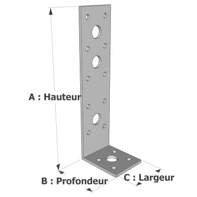 Konstruktionsholzschraube mit flachem Kopf - Réf. 48260