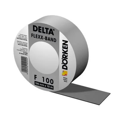 Dehnbares Klebeband DELTA®-FLEXX-BAND F 100 - Rolle von 100mm x 10m - Réf. 02202022