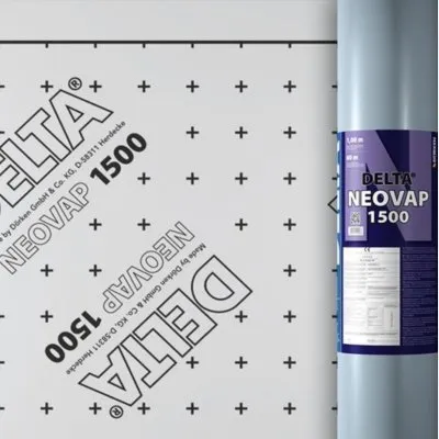 DELTA® -NEOVAP 1500 Selbstklebende Membrane mit hoher Dampfdichtigkeit - 1.08x60m - VERPACKUNG : Rolle - Réf. 02207463