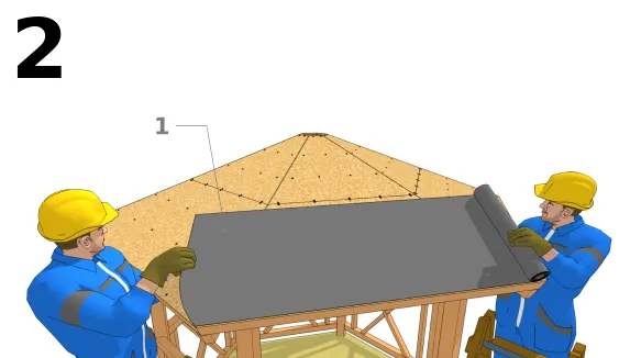 Anbringen einer Dachfolie