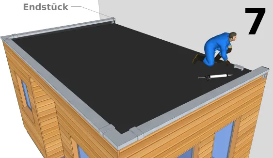 Anbringen der restlichen Abdeckungen