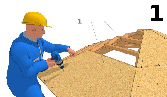 Verlegen des tragenden Schichts
