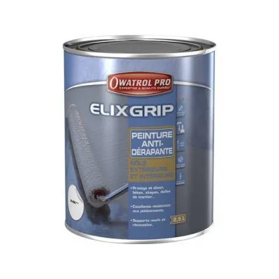 Anti-Rutsch-Farbe für Böden im Innen- und Außenbereich (ELIXGRIP) - Réf. ELIGRIP2.5GC