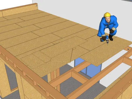 Die Umsetzung einer Dachterrasse mit HOLZ-Struktur 