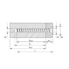HECO MULTI-MONTI-plus F-Schraube - Senkkopf D7,5 x L160 - Réf. 48523